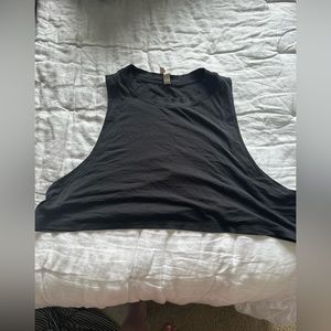 Lululemon All Yours Cropped Tank Top-Black